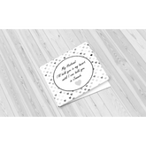 Wit hartjes patroon greeting card voor mijn man met zilveren folie details
